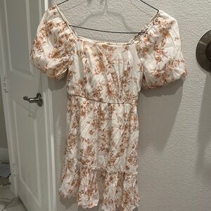 Floral Puff Sleeve Dress